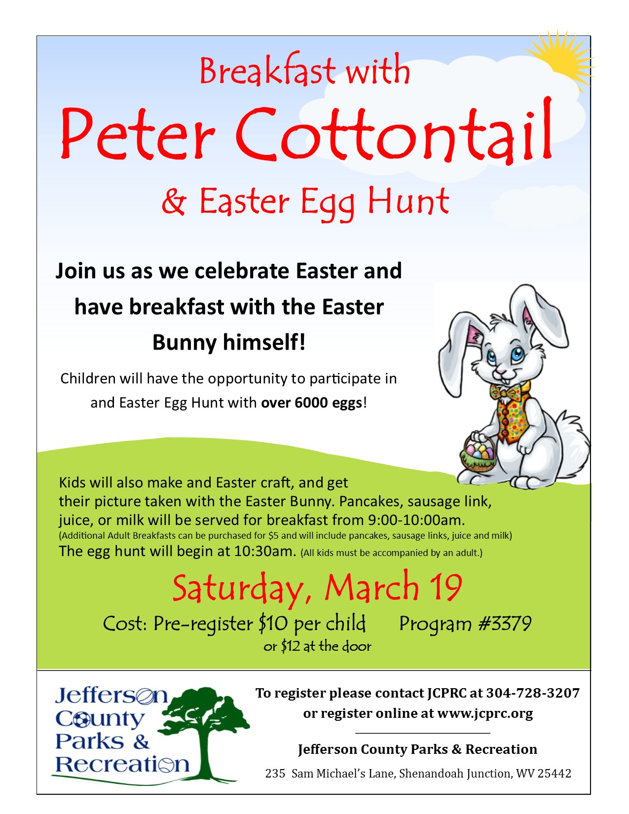 Breakfast with Easter Bunny 2015