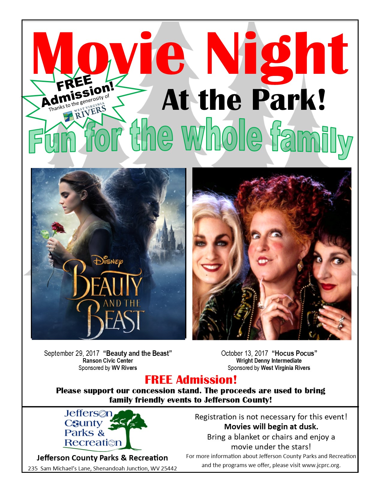 Movie in the Park Fall Movies