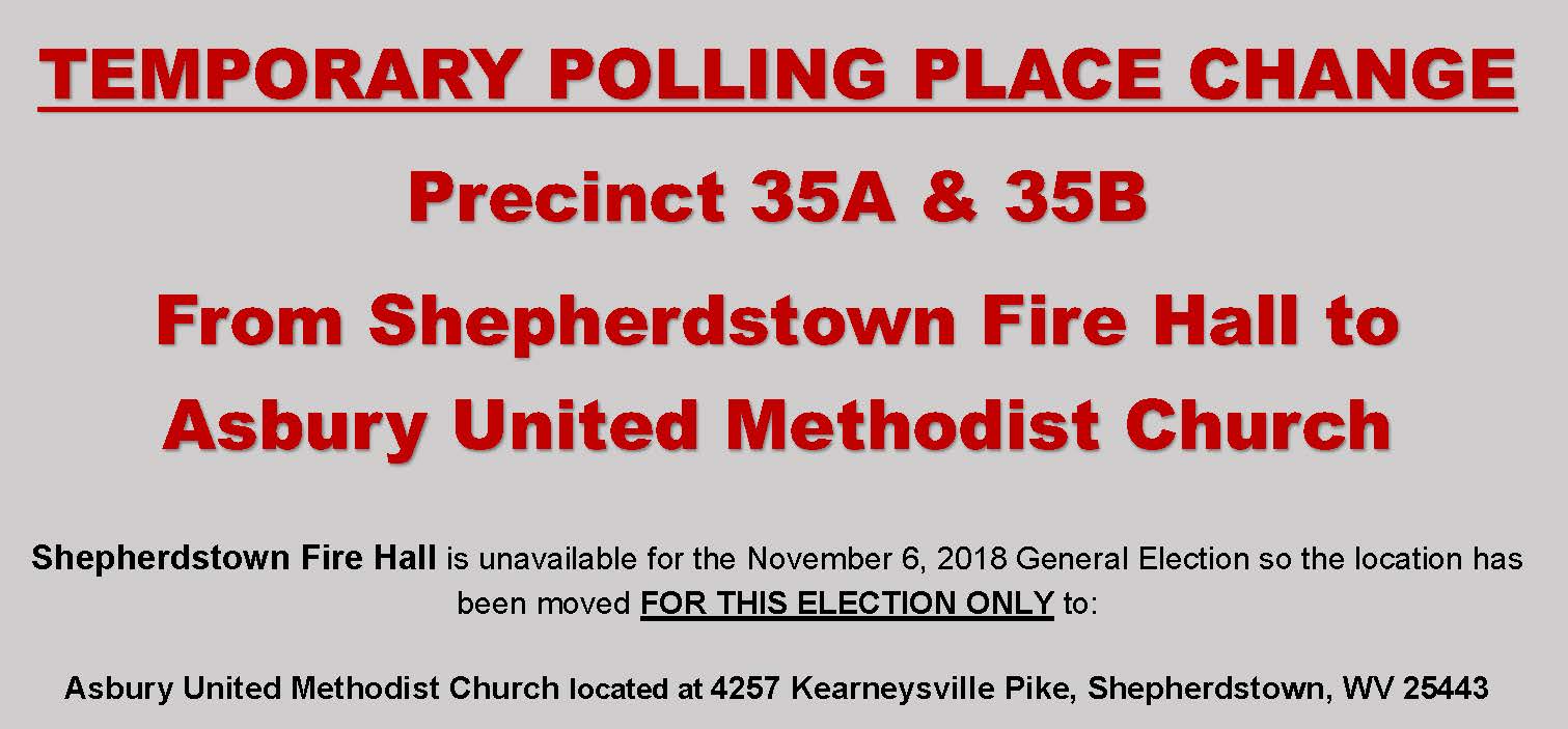 TEMPORARY POLLING PLACE CHANGE