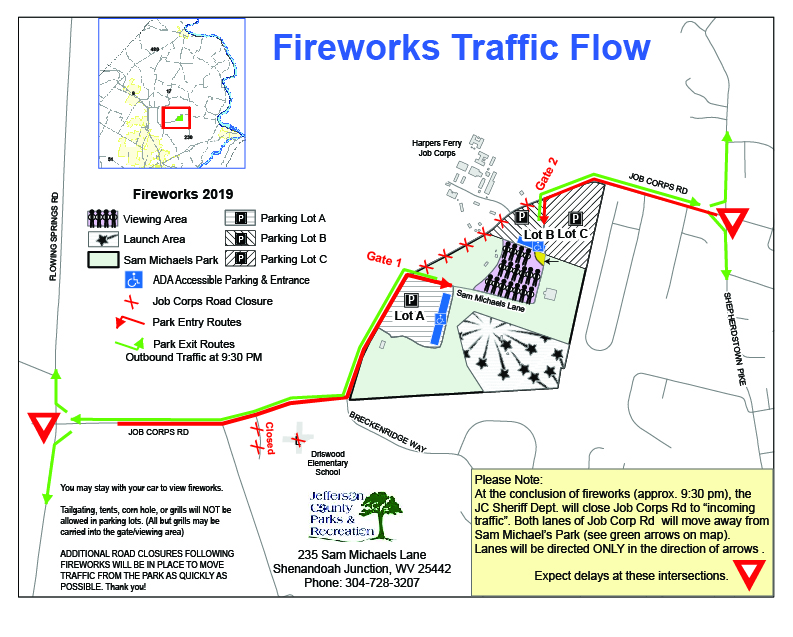 Fireworks Road Closure 2023